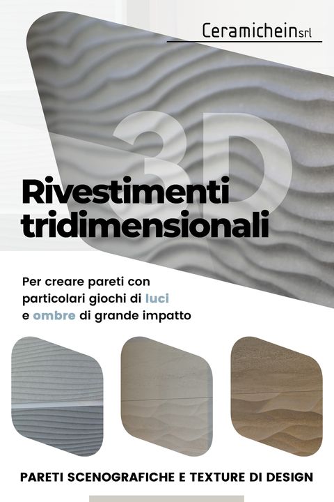 Arreda con eleganza e dinamismo ogni ambiente della casa con i #rivestimenti #tridimensionali in stile modernista.